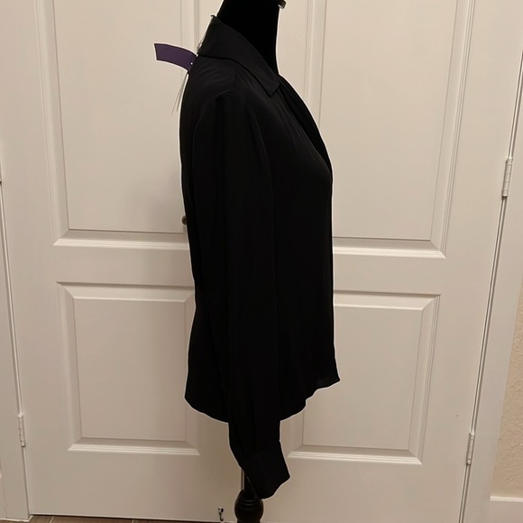NWT RALPH LAUREN PURPLE LABEL SILK BLOUSE - Picture 7 of 15